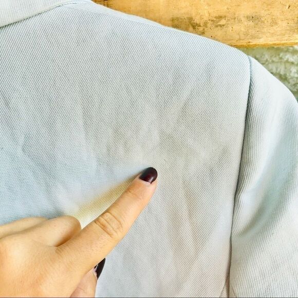 NWT Anthro Maje Light Blue Suit Jacket Blazer - Picture 8 of 9